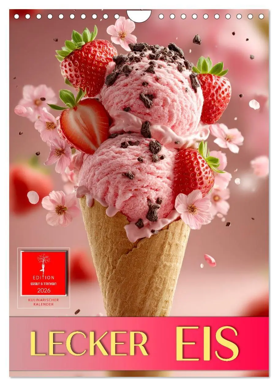 Cover: 9783516601039 | Lecker Eis (Wandkalender 2026 DIN A4 hoch), CALVENDO Monatskalender