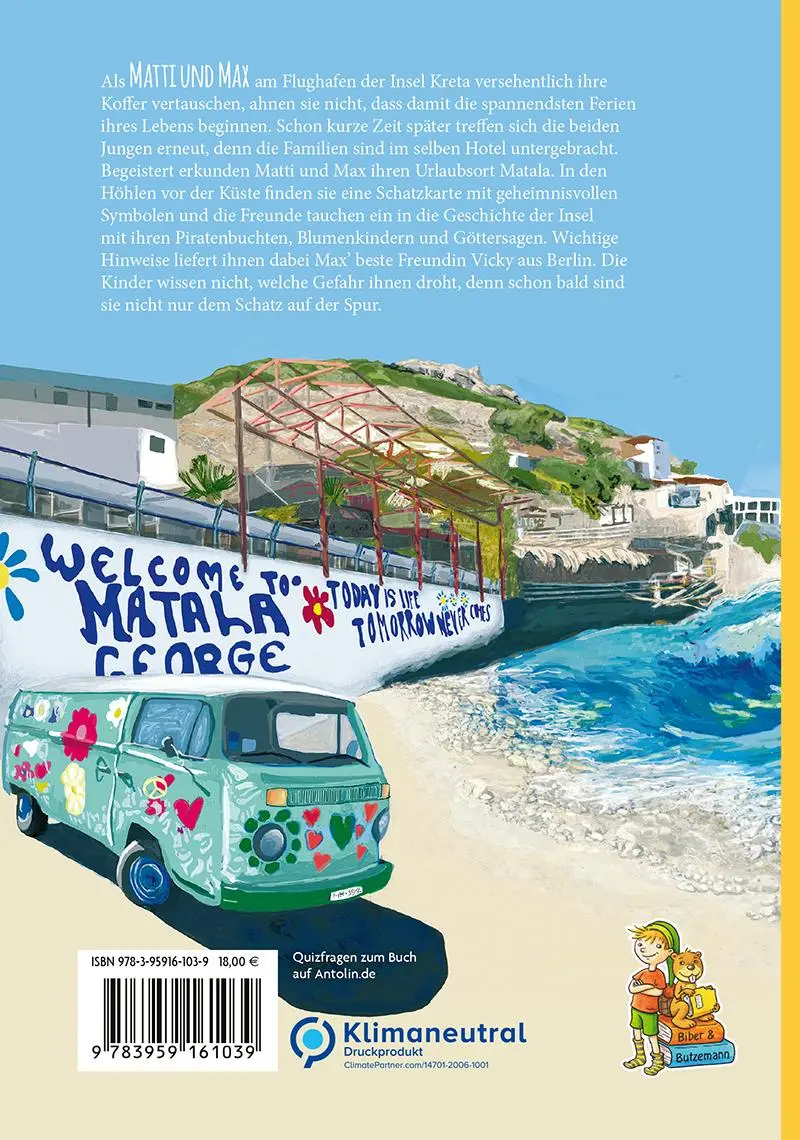 Rückseite: 9783959161039 | Matti und Max: Abenteuer auf Kreta | Sandra Lehmann | Buch | 128 S.