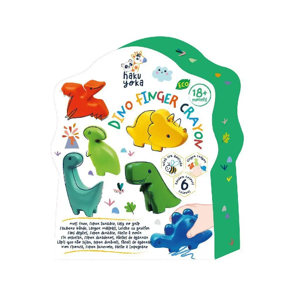 Cover: 6920773331139 | HAKUYOKA - Finger Wachsmalkreide Dino | 6303113 | 2024 | HAKUYOKA