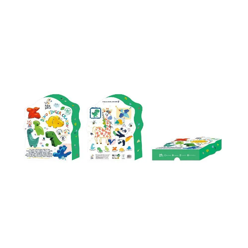 Bild: 6920773331139 | HAKUYOKA - Finger Wachsmalkreide Dino | 6303113 | 2024 | HAKUYOKA