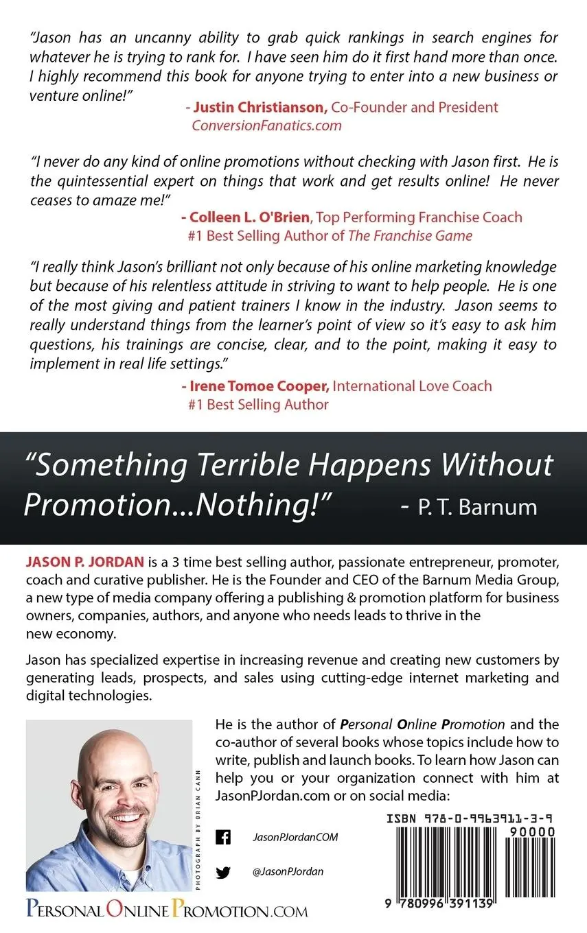 Rückseite: 9780996391139 | Personal Online Promotion | Jason P Jordan | Buch | Gebunden | 2021