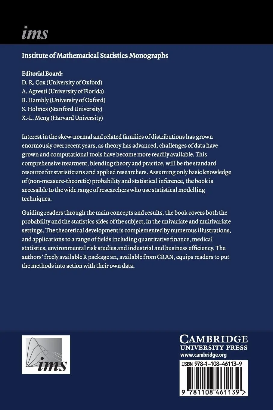 Rückseite: 9781108461139 | The Skew-Normal and Related Families | Adelchi Azzalini | Taschenbuch