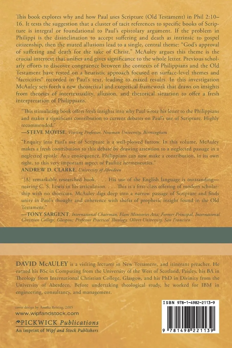 Rückseite: 9781498221139 | Paul's Covert Use of Scripture | David McAuley | Taschenbuch | 2015