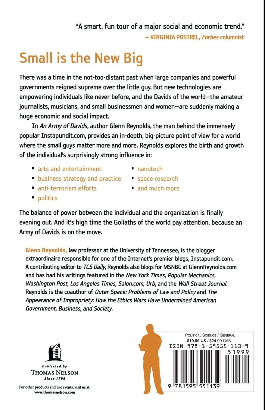 Rückseite: 9781595551139 | An Army of Davids | Glenn Reynolds | Taschenbuch | Englisch | 2007