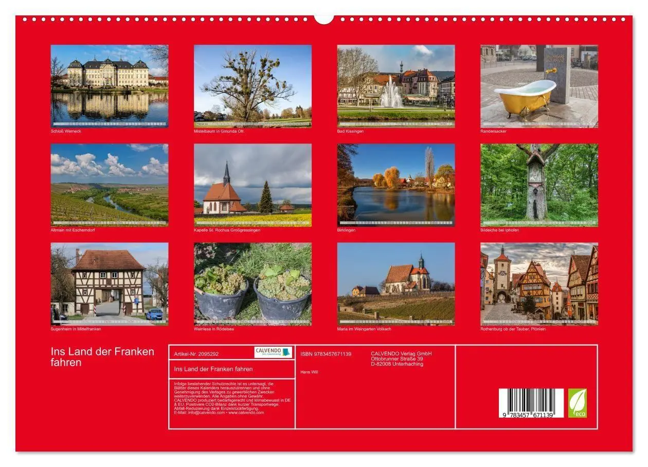 Bild: 9783457671139 | Ins Land der Franken fahren (hochwertiger Premium Wandkalender 2026...