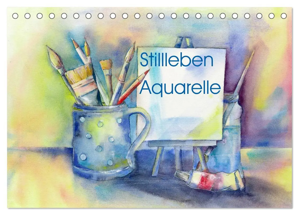 Cover: 9783516071139 | Stillleben Aquarelle (Tischkalender 2026 DIN A5 quer), CALVENDO...