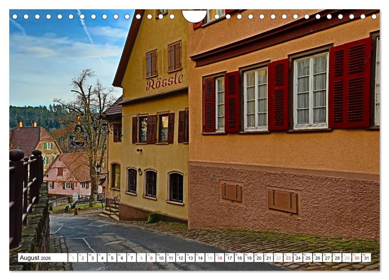Bild: 9783516141139 | Altensteig (Wandkalender 2026 DIN A4 quer), CALVENDO Monatskalender