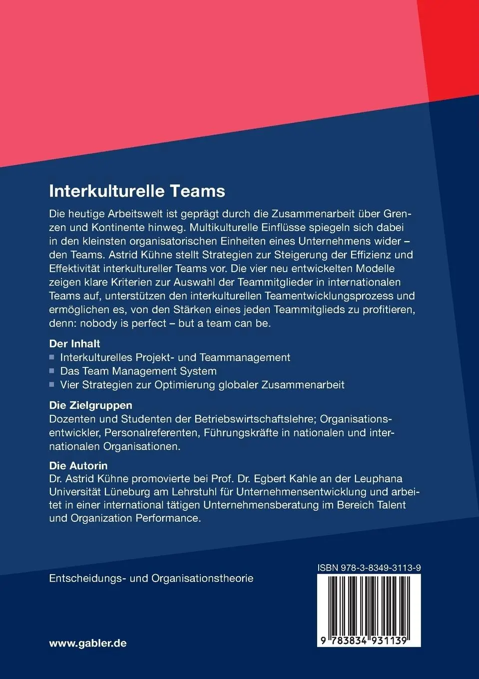 Rückseite: 9783834931139 | Interkulturelle Teams | Neue Strategien der globalen Zusammenarbeit