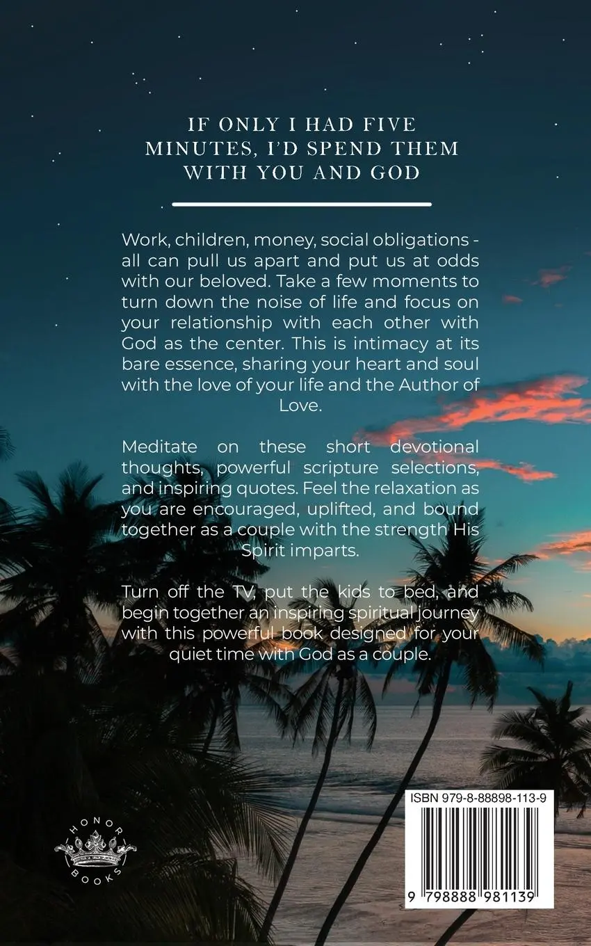 Rückseite: 9798888981139 | Quiet Moments with God for Couples | Honor Books | Taschenbuch | 2022