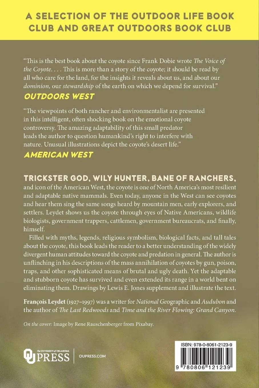 Rückseite: 9780806121239 | The Coyote | Defiant Songdog of the West | Francois Leydet | Buch