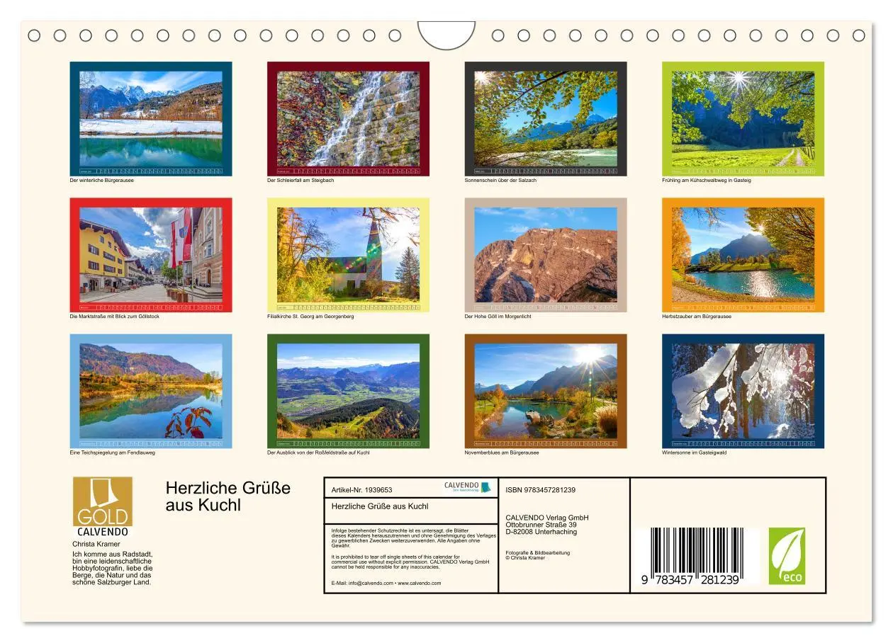 Bild: 9783457281239 | Herzliche Grüße aus Kuchl (Wandkalender 2026 DIN A4 quer), CALVENDO...