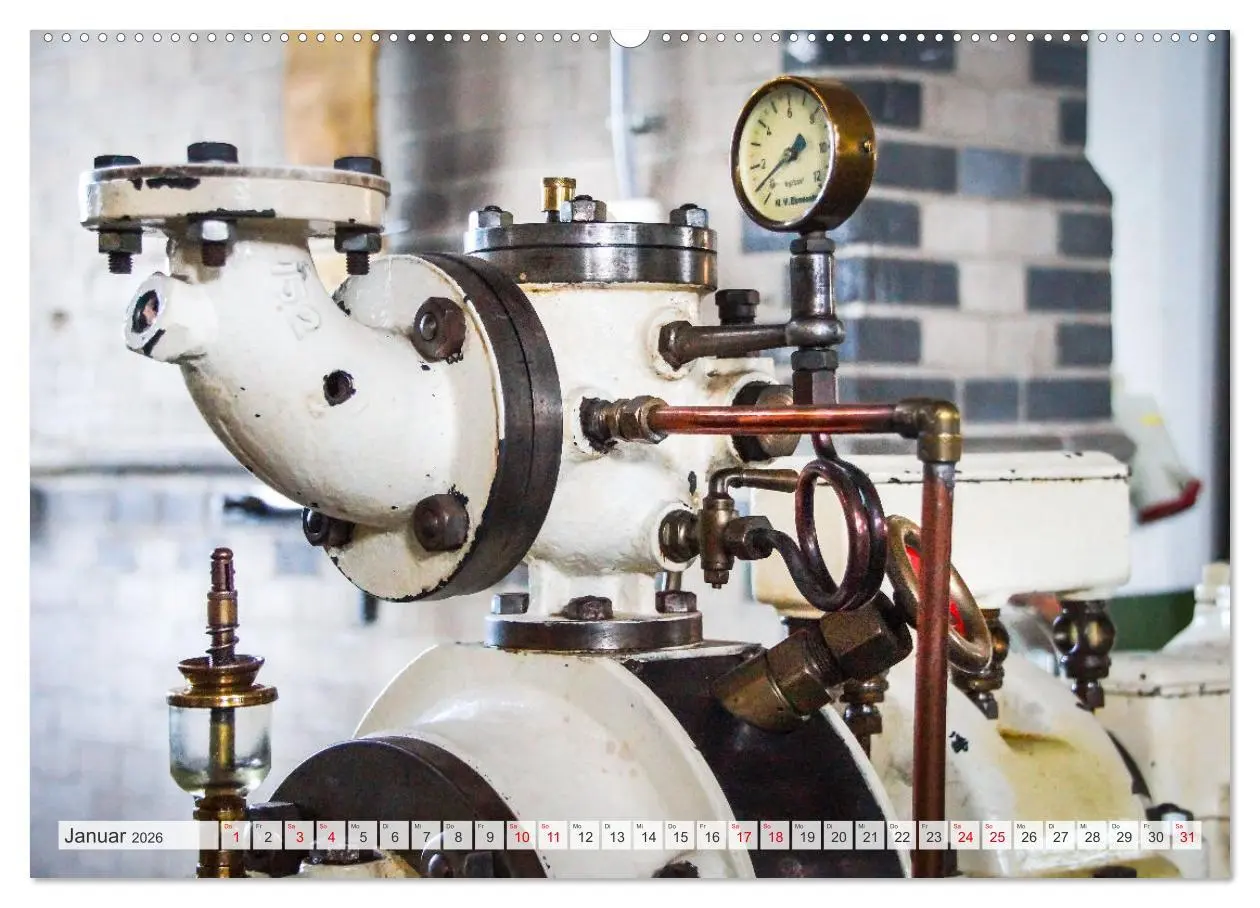 Bild: 9783457661239 | Dampfmaschinen - Technik (Wandkalender 2026 DIN A2 quer), CALVENDO...