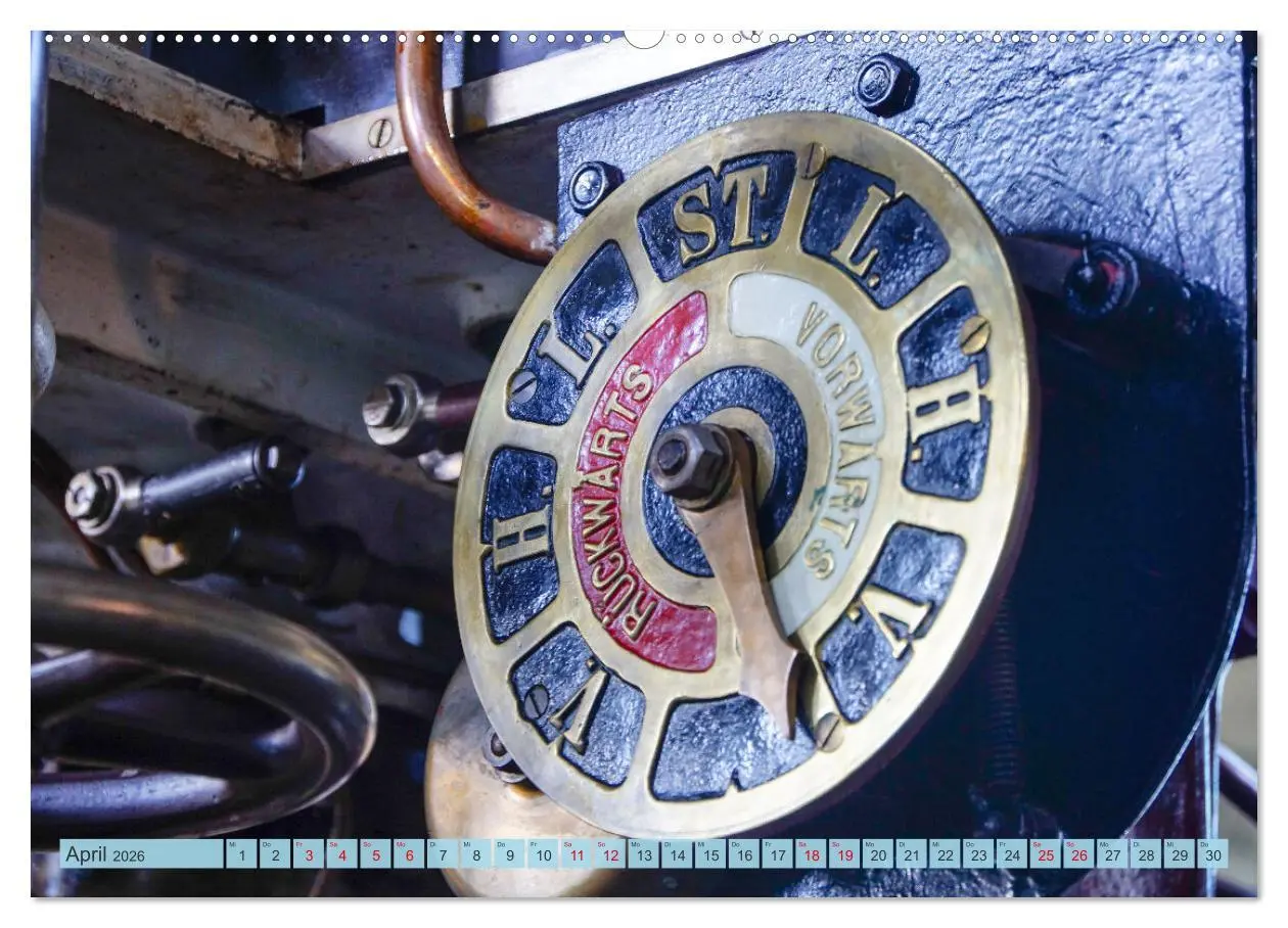 Bild: 9783457661239 | Dampfmaschinen - Technik (Wandkalender 2026 DIN A2 quer), CALVENDO...