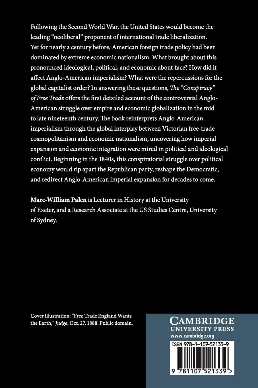 Rückseite: 9781107521339 | The 'Conspiracy' of Free Trade | Marc-William Palen | Taschenbuch