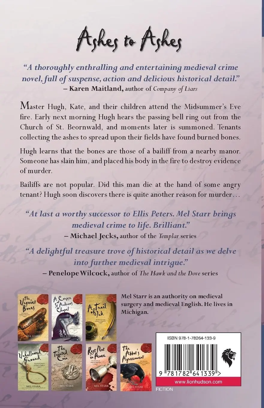 Rückseite: 9781782641339 | Ashes to Ashes | Mel Starr | Taschenbuch | Englisch | 2015 | SPCK