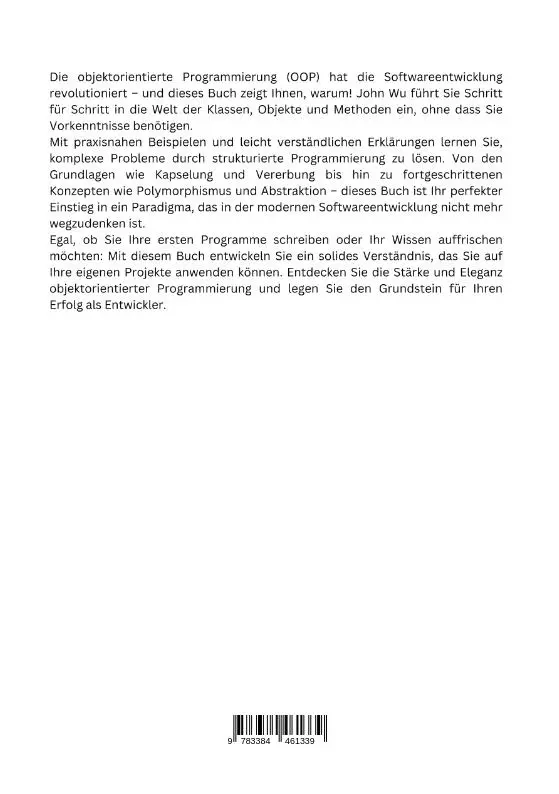 Rückseite: 9783384461339 | Objektorientierte Programmierung verstehen | John Wu | Taschenbuch