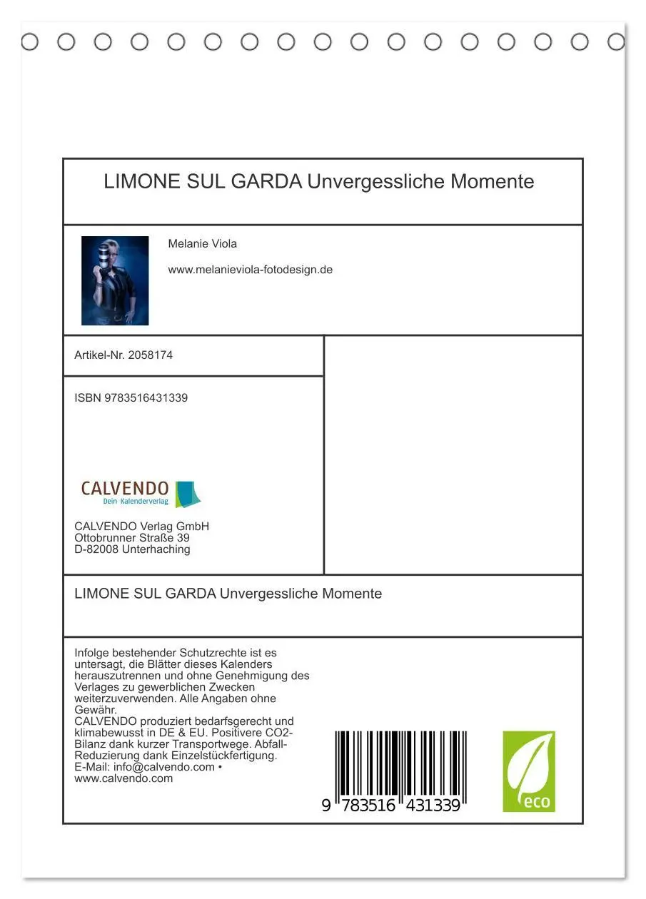 Bild: 9783516431339 | LIMONE SUL GARDA Unvergessliche Momente (Tischkalender 2026 DIN A5...