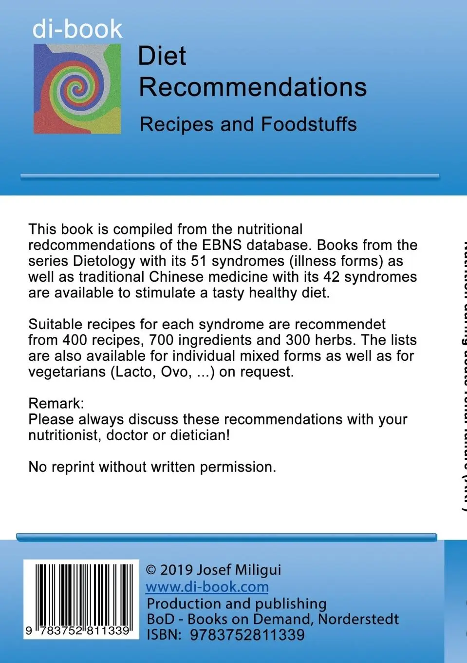 Rückseite: 9783752811339 | Nutrition during acute renal failure (ARF) | Josef Miligui | Buch