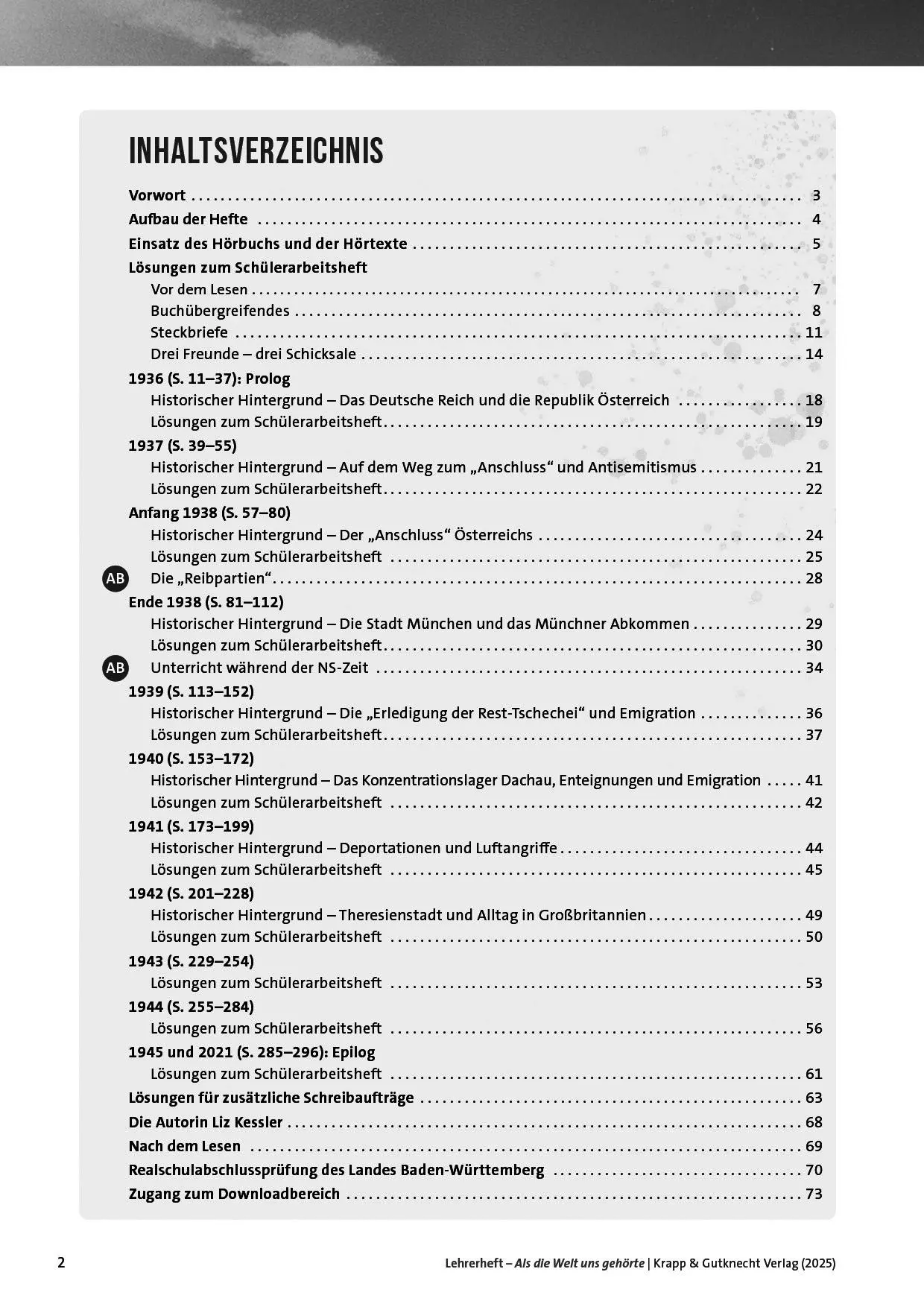 Bild: 9783963231339 | Als die Welt uns gehörte - Liz Kessler - Lehrerheft | Kessler (u. a.)