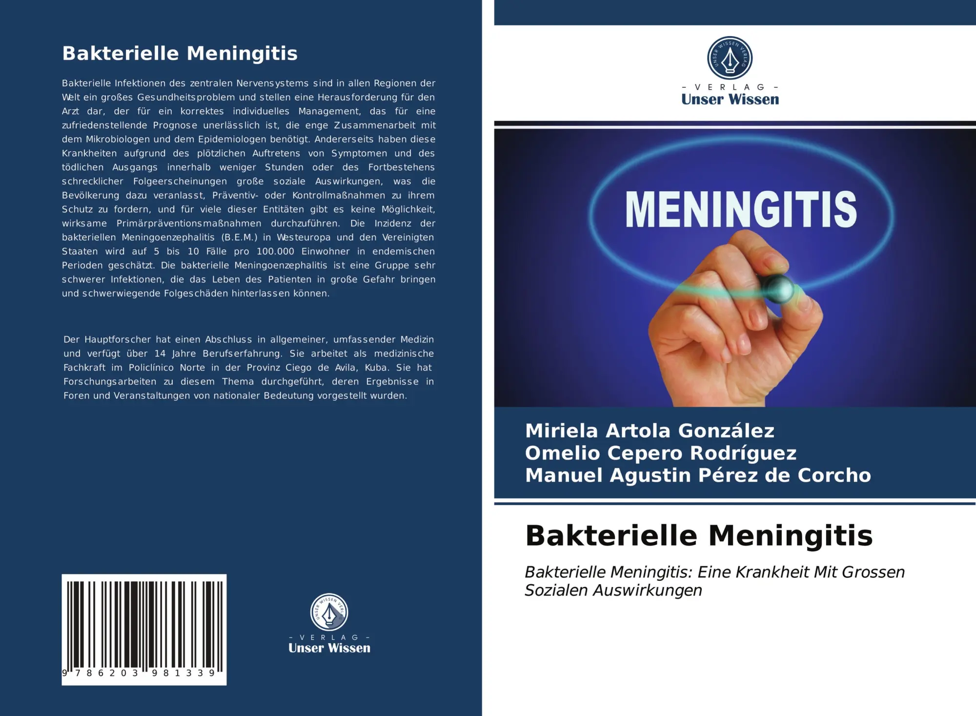 Cover: 9786203981339 | Bakterielle Meningitis | Miriela Artola González (u. a.) | Taschenbuch