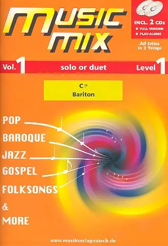 Cover: 9990051741339 | Music Mix vol.1 (+2 CD's) für Bariton Bassschlüssel