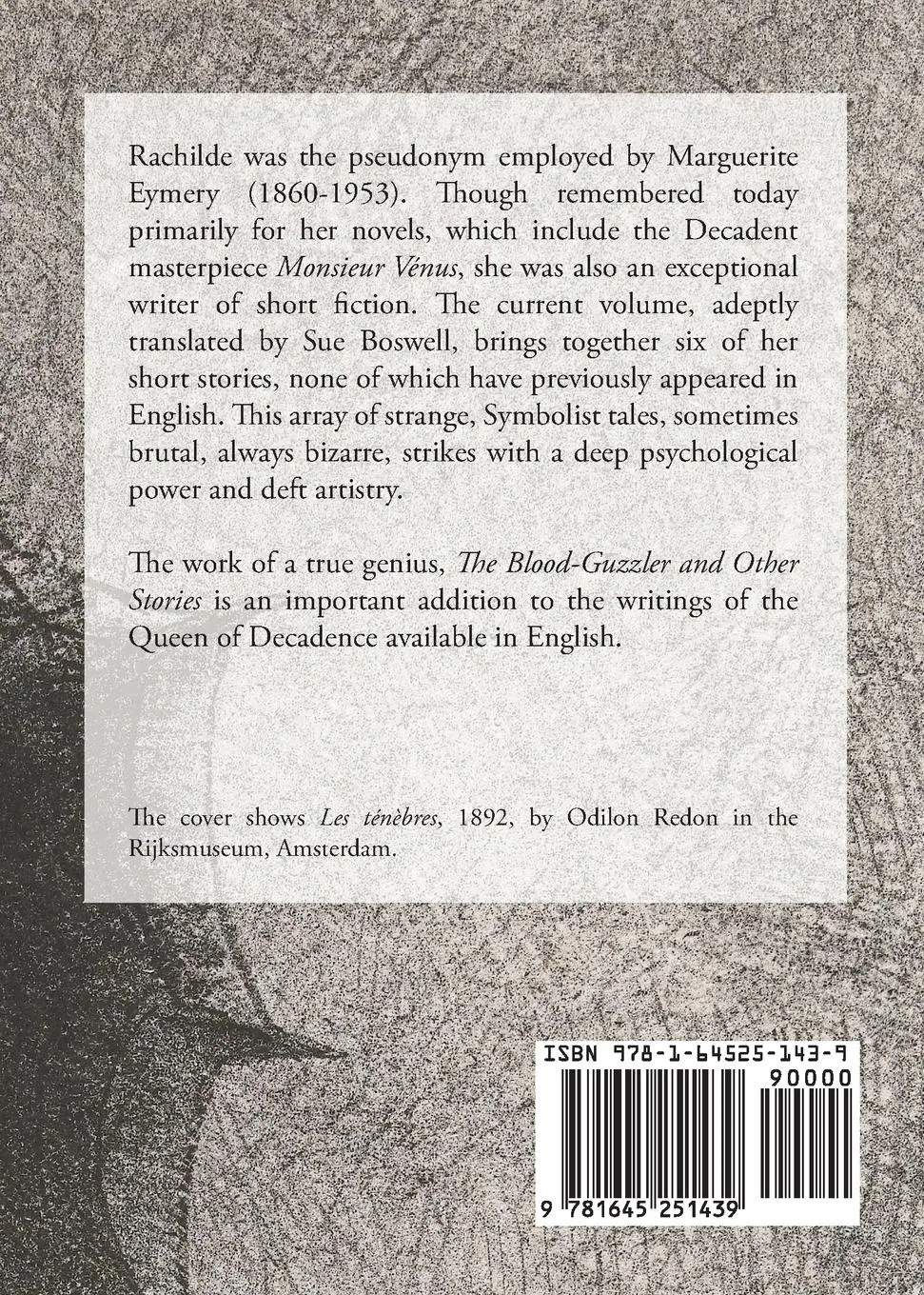 Rückseite: 9781645251439 | The Blood-Guzzler and Other Stories | Rachilde | Taschenbuch | 2024