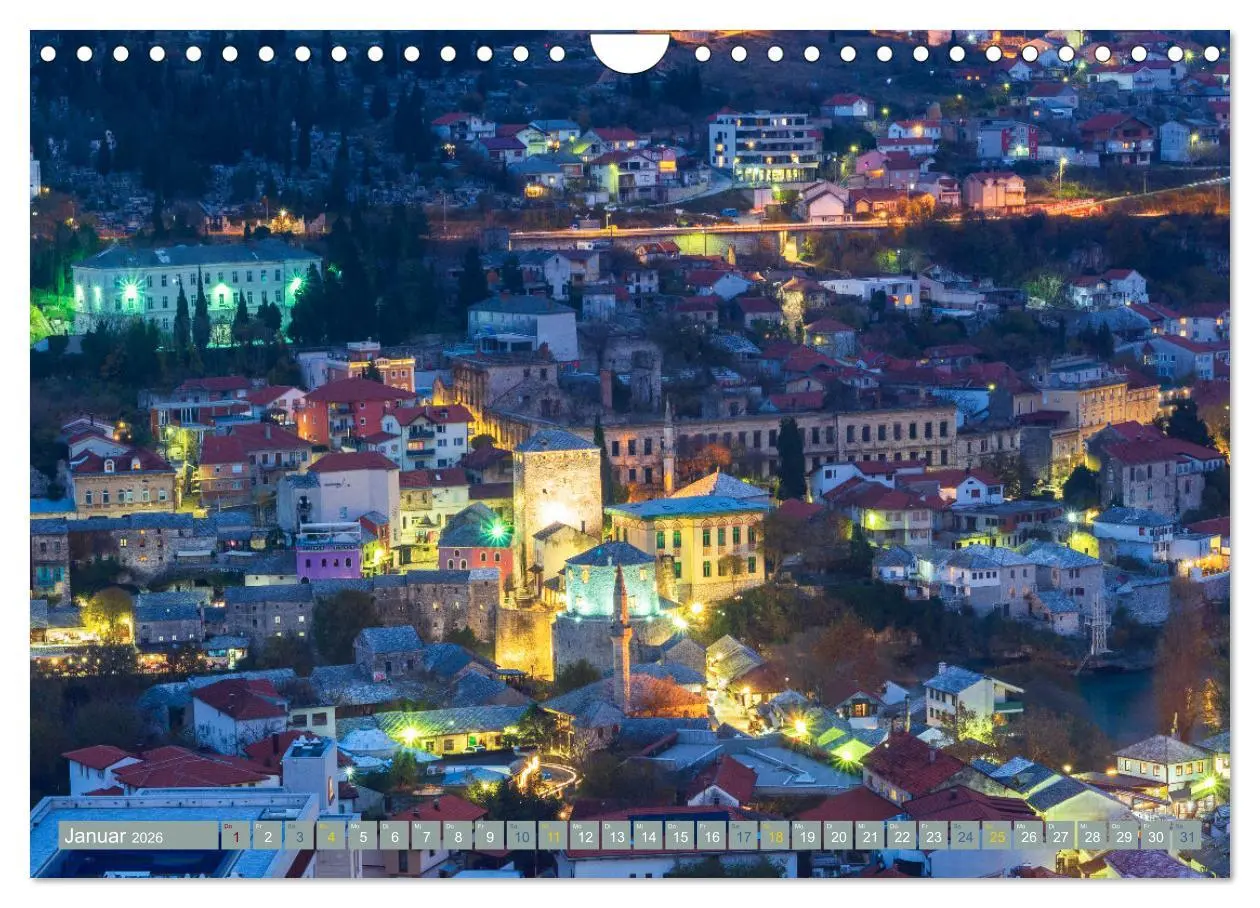 Bild: 9783457331439 | Die Altstadt von Mostar (Wandkalender 2026 DIN A4 quer), CALVENDO...