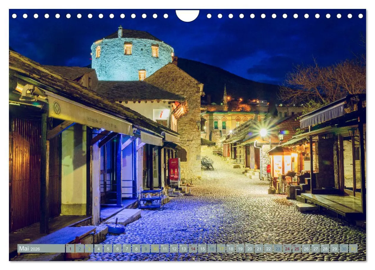 Bild: 9783457331439 | Die Altstadt von Mostar (Wandkalender 2026 DIN A4 quer), CALVENDO...