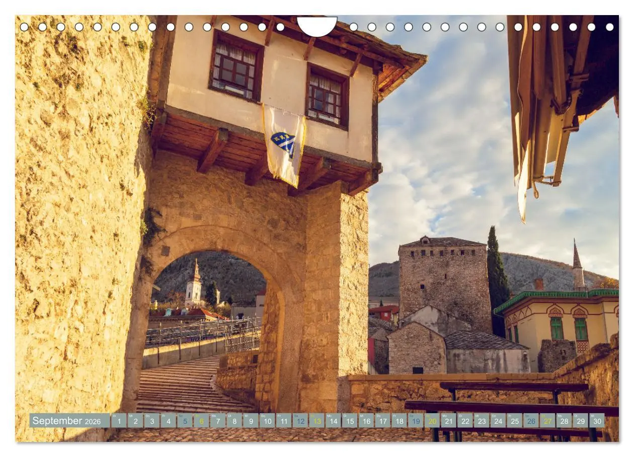 Bild: 9783457331439 | Die Altstadt von Mostar (Wandkalender 2026 DIN A4 quer), CALVENDO...