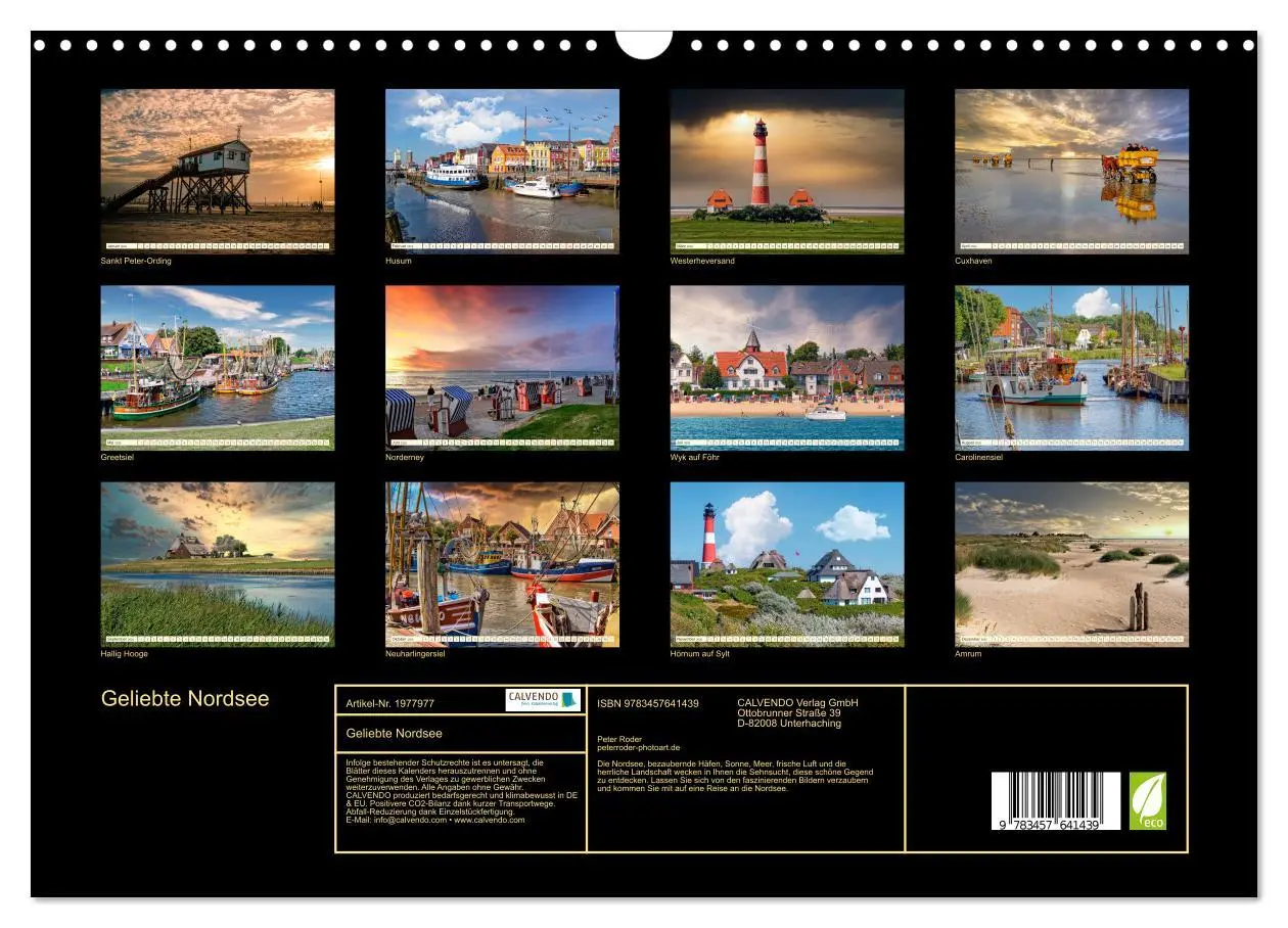 Bild: 9783457641439 | Geliebte Nordsee (Wandkalender 2026 DIN A3 quer), CALVENDO...