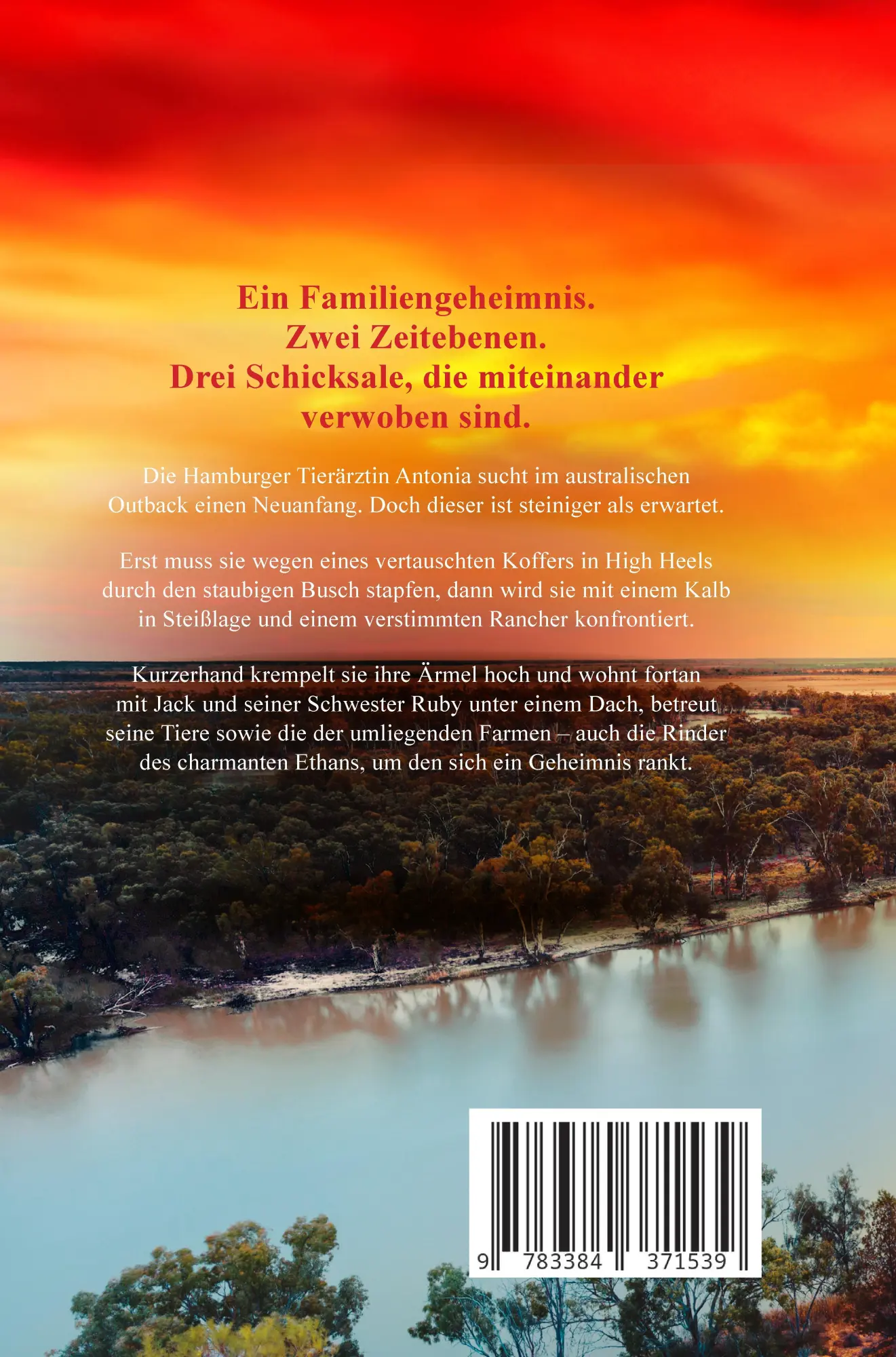 Rückseite: 9783384371539 | Neuanfang am Murray River | Australien-Roman | Aurelia Blum | Buch