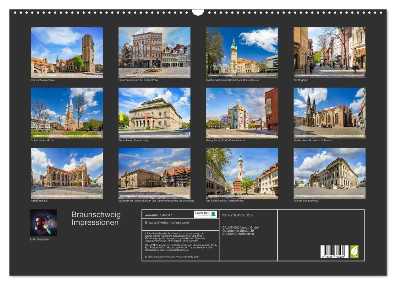 Bild: 9783457701539 | Braunschweig Impressionen (Wandkalender 2026 DIN A2 quer), CALVENDO...