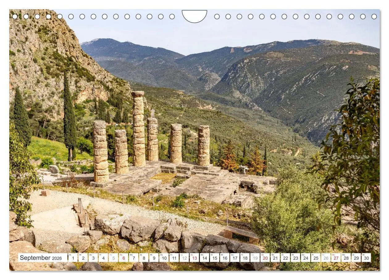 Bild: 9783457941539 | Griechenland (Wandkalender 2026 DIN A4 quer), CALVENDO Monatskalender