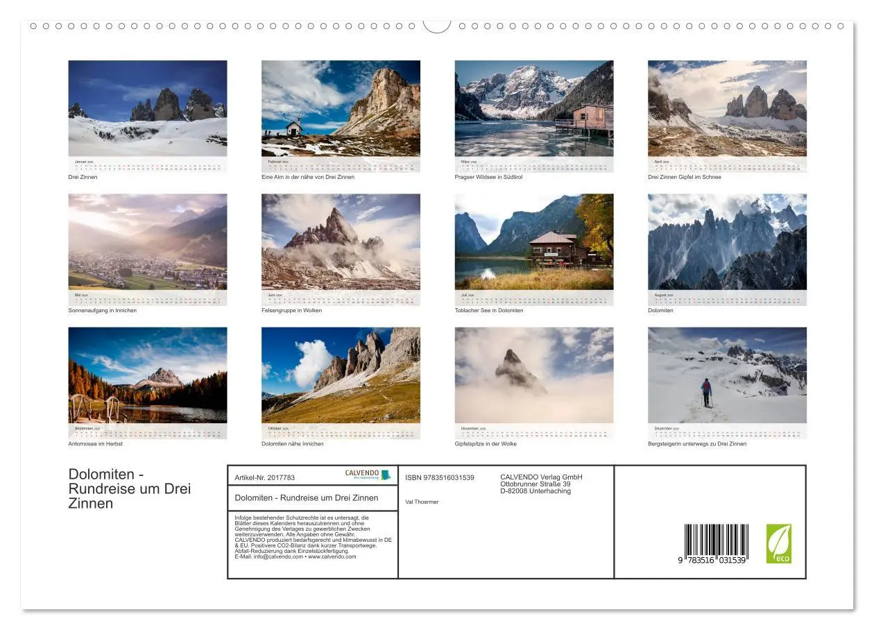 Bild: 9783516031539 | Dolomiten - Rundreise um Drei Zinnen (hochwertiger Premium...