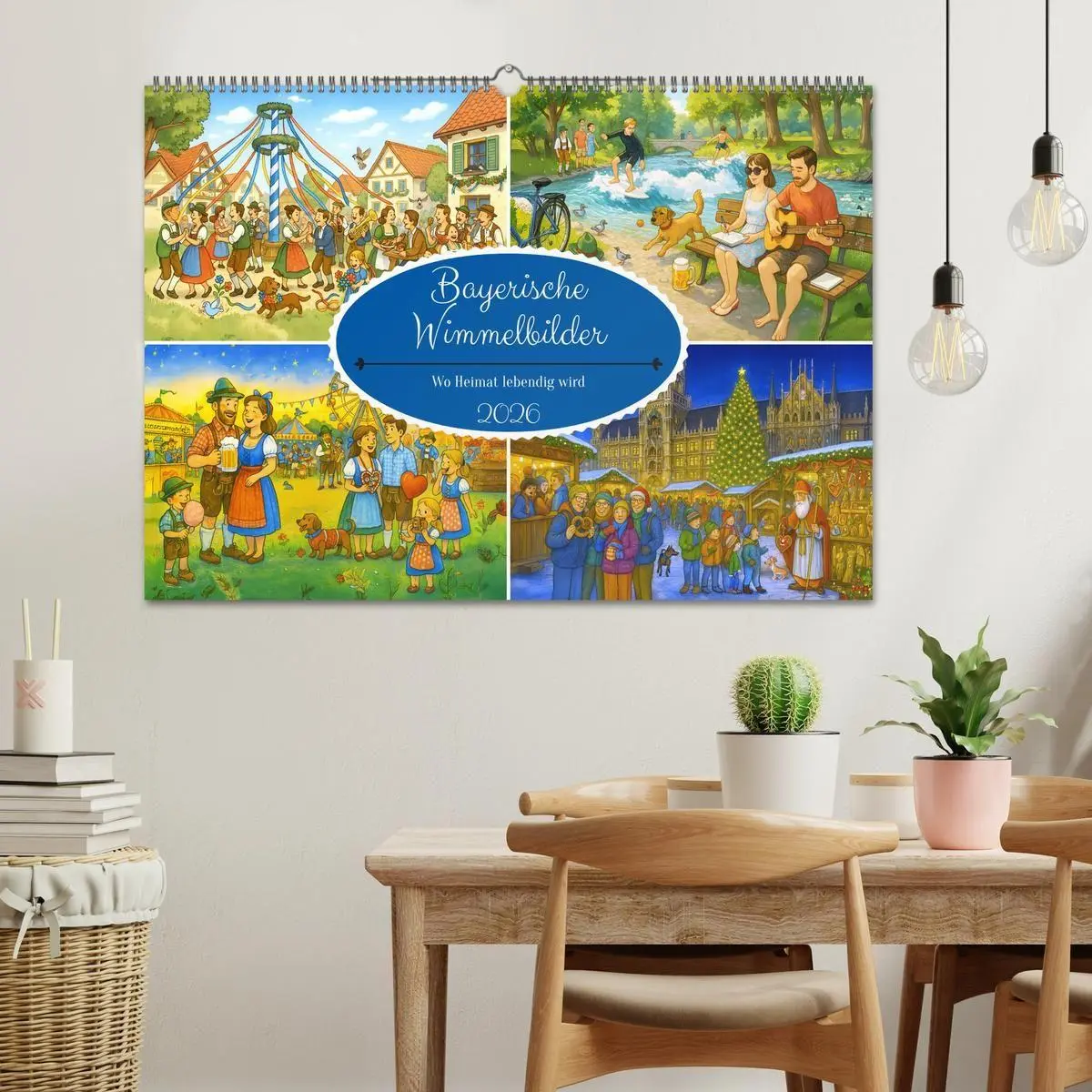 Bild: 9783516651539 | Bayrische Wimmelbilder - Wo Heimat lebendig wird (Wandkalender 2026...