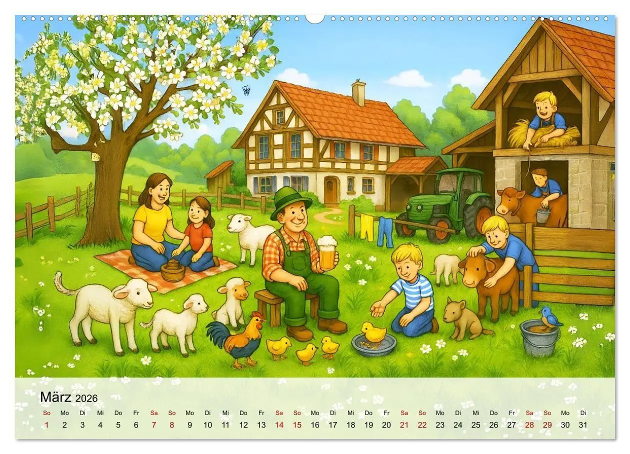 Bild: 9783516651539 | Bayrische Wimmelbilder - Wo Heimat lebendig wird (Wandkalender 2026...