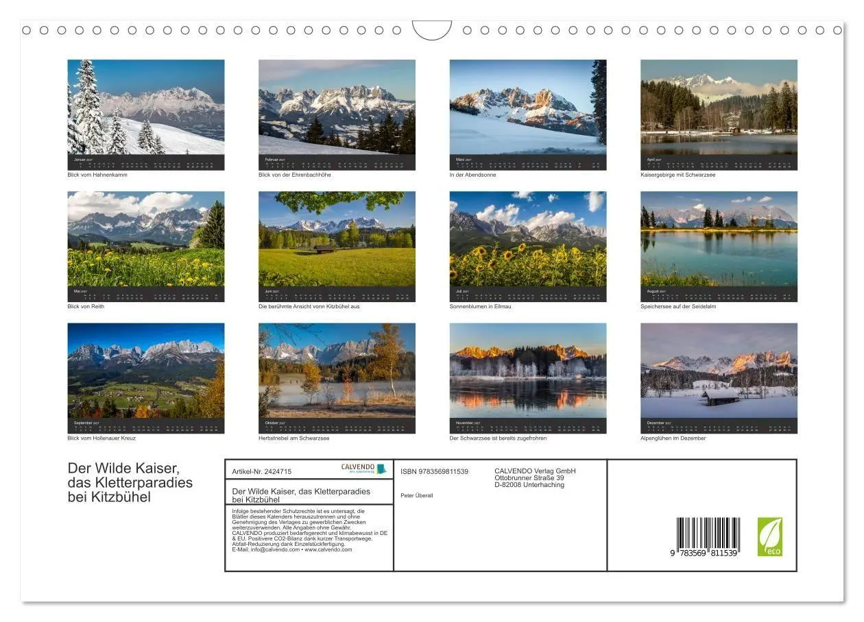 Bild: 9783569811539 | Der Wilde Kaiser, das Kletterparadies bei Kitzbühel (Wandkalender...