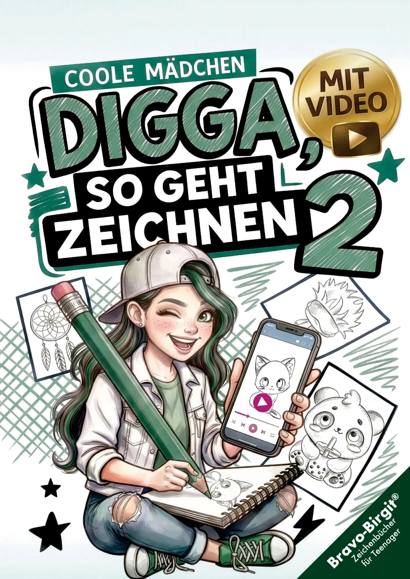 Cover: 9783902821539 | Digga, so geht Zeichnen lernen 2 - Next Level für Mädchen ab 12 | Buch