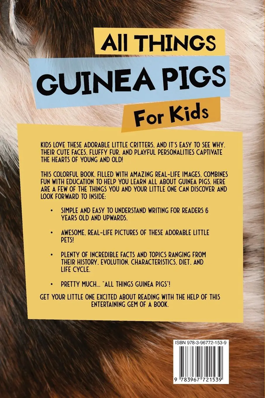 Rückseite: 9783967721539 | All Things Guinea Pigs For Kids | Animal Reads | Taschenbuch | 2023