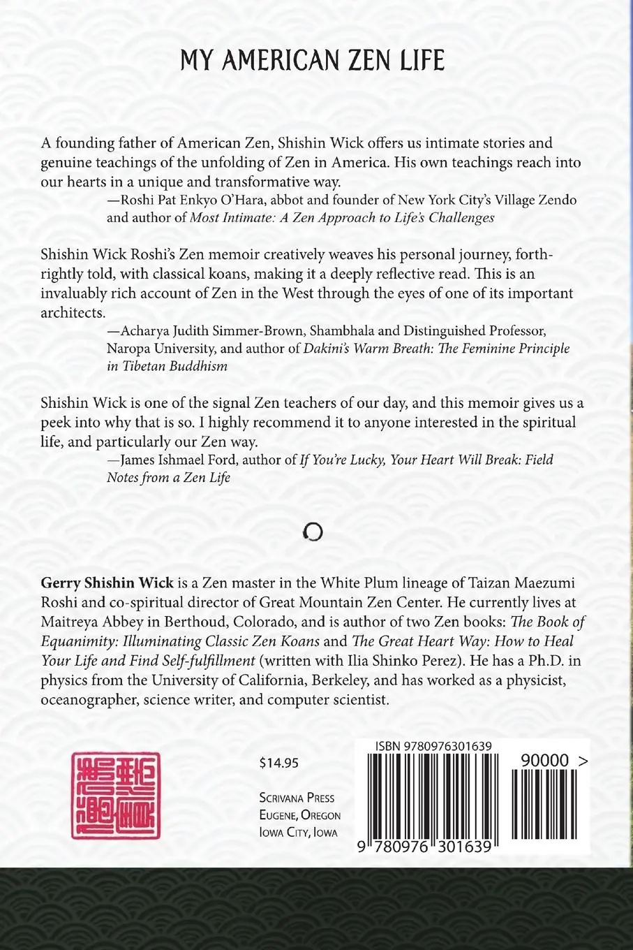 Rückseite: 9780976301639 | My American Zen Life | Gerry Shishin Wick | Taschenbuch | Paperback