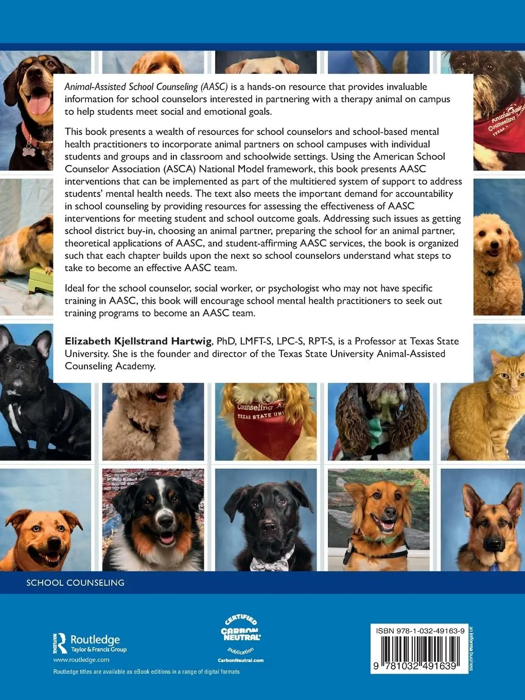 Rückseite: 9781032491639 | Animal-Assisted School Counseling | Elizabeth Kjellstrand Hartwig