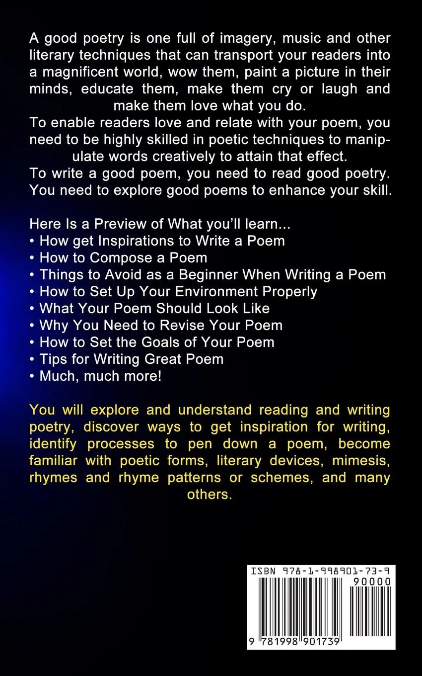 Rückseite: 9781998901739 | How to Write Poems | Raymond Miller | Taschenbuch | Englisch | 2023