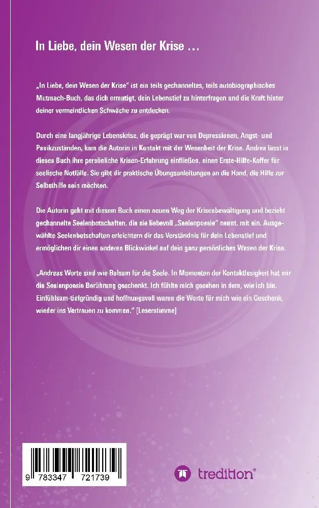 Bild: 9783347721739 | In Liebe, dein Wesen der Krise | Andrea Hofer | Taschenbuch | 188 S.