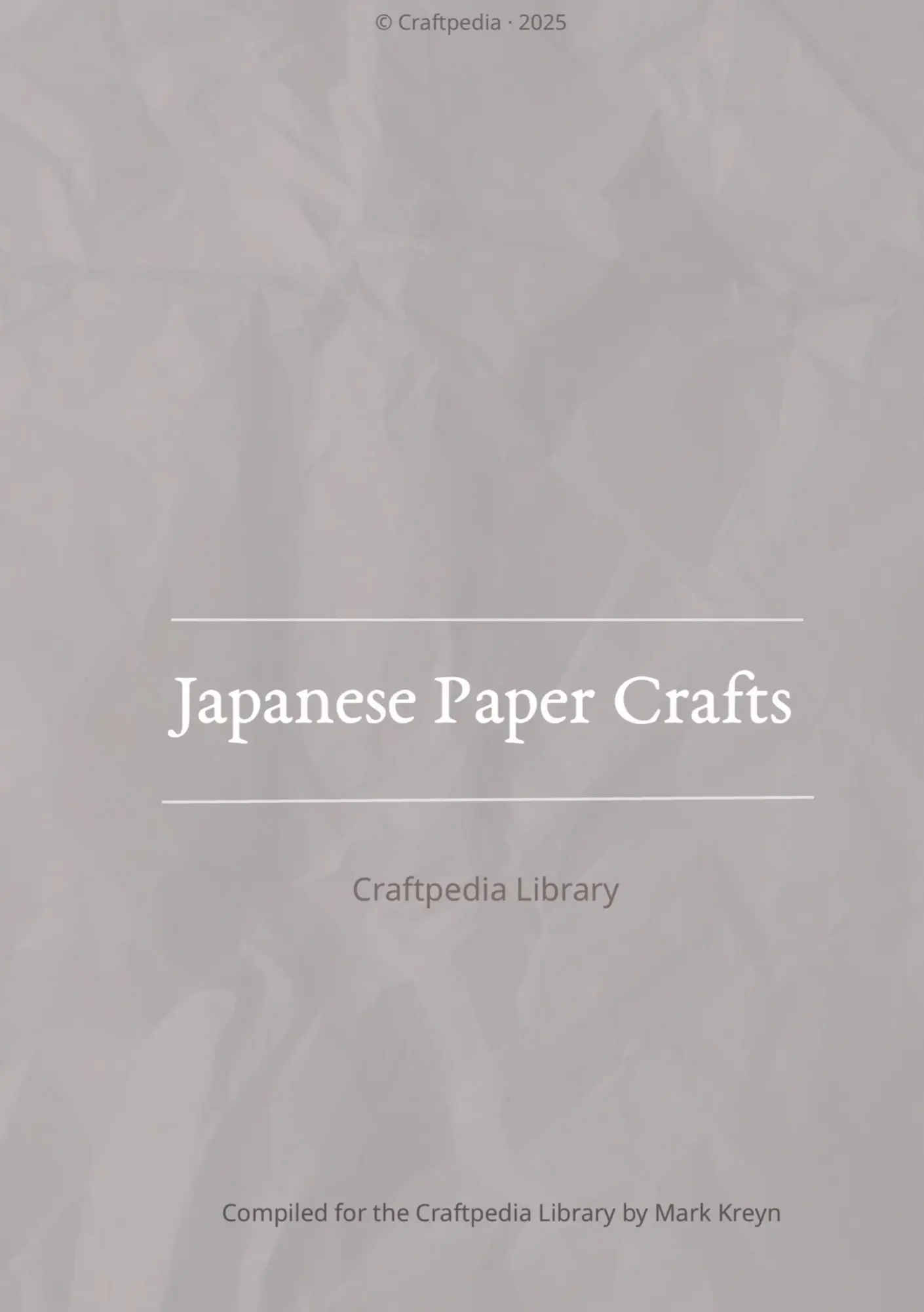 Japanese Paper Crafts