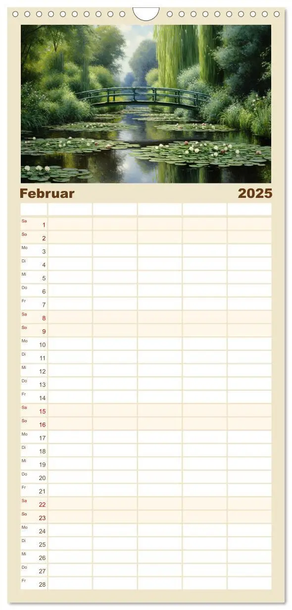 Bild: 9783457091739 | Familienplaner 2025 - Malertausch mit 5 Spalten (Wandkalender, 21 x...
