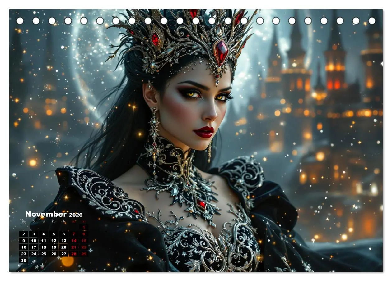 Bild: 9783457301739 | Goth Fantasie (Tischkalender 2026 DIN A5 quer), CALVENDO...