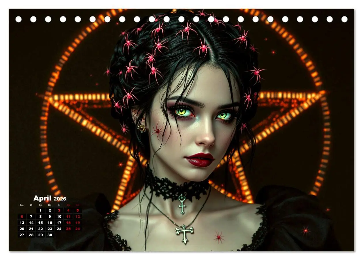 Bild: 9783457301739 | Goth Fantasie (Tischkalender 2026 DIN A5 quer), CALVENDO...