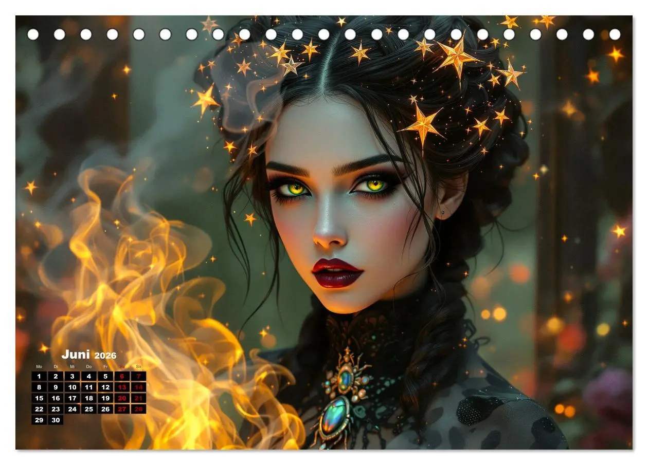 Bild: 9783457301739 | Goth Fantasie (Tischkalender 2026 DIN A5 quer), CALVENDO...