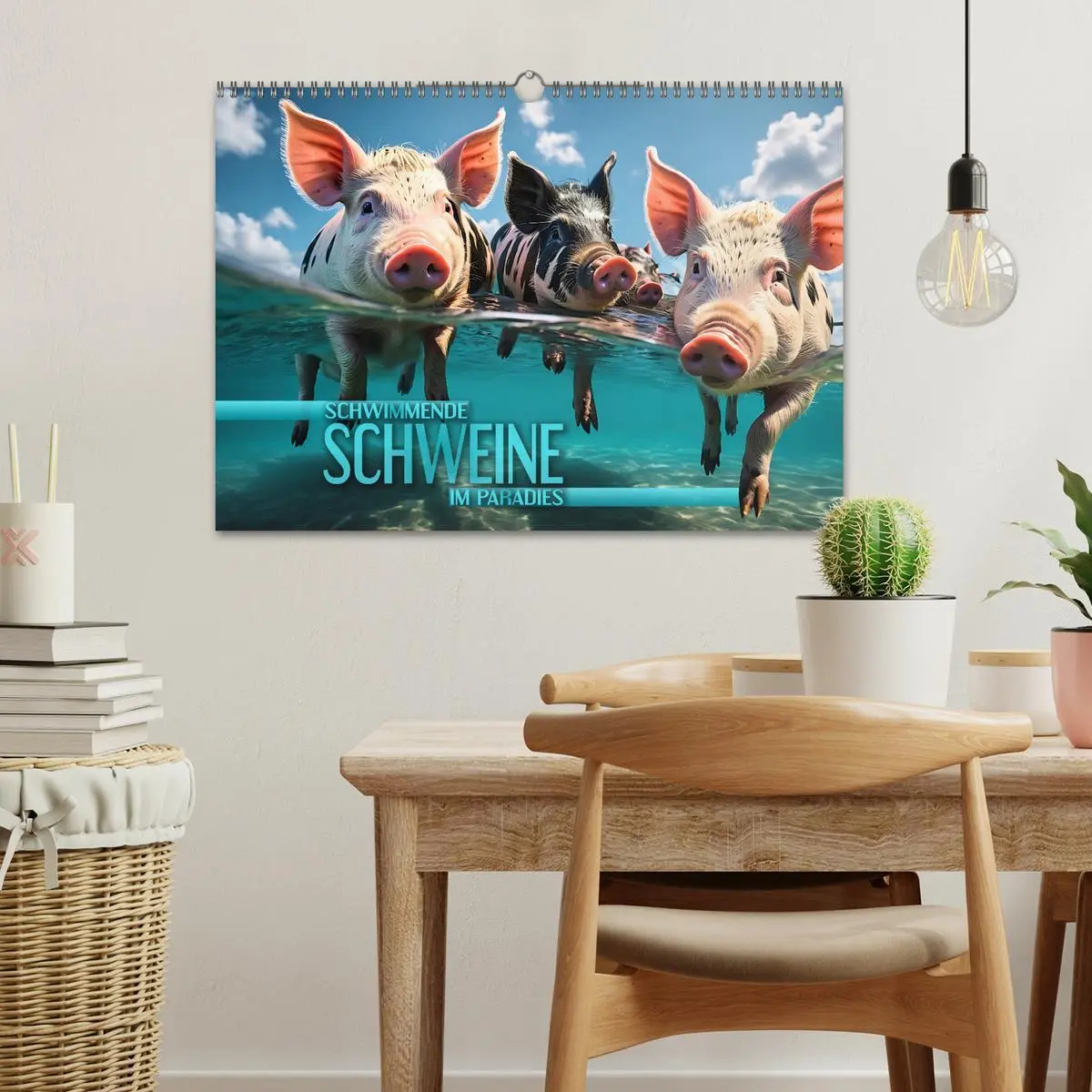 Bild: 9783457471739 | Schwimmende Schweine im Paradies (Wandkalender 2026 DIN A3 quer),...