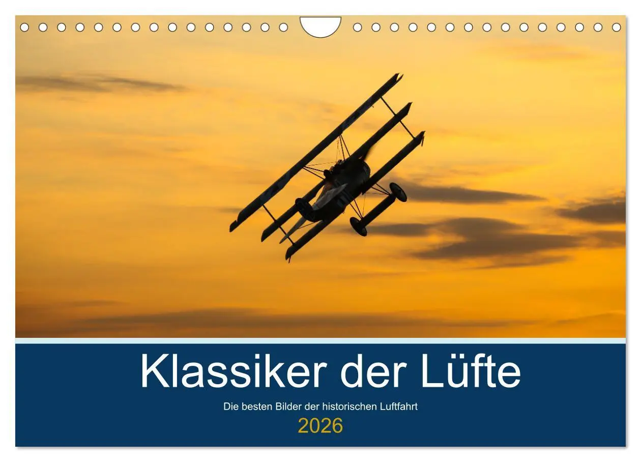 Cover: 9783457611739 | Klassiker der Lüfte (Wandkalender 2026 DIN A4 quer), CALVENDO...